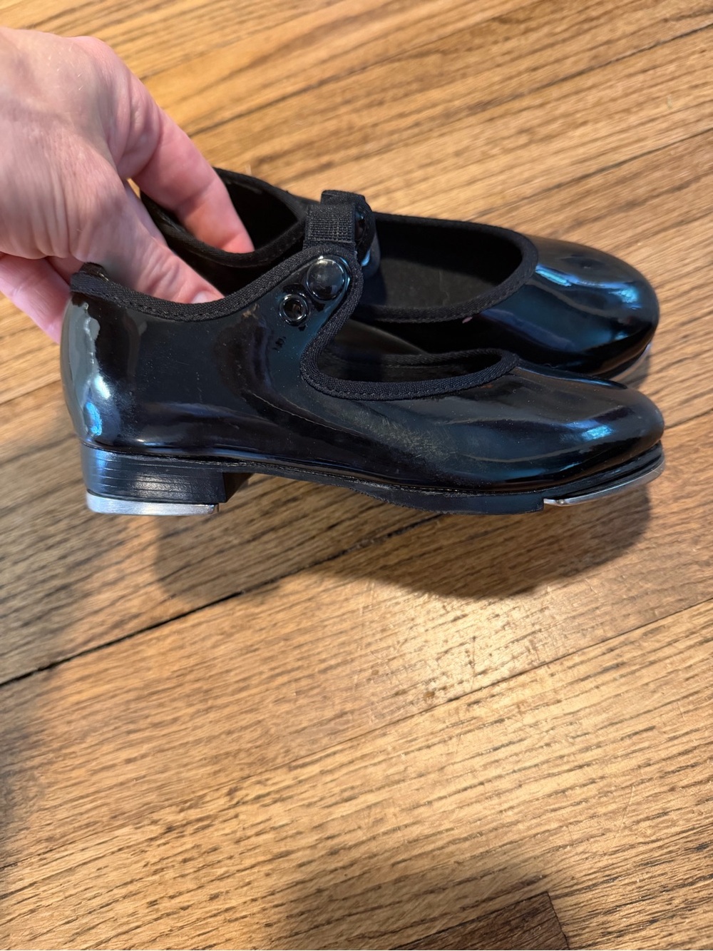 Capezio Black Patent Mary Jane Tap-Style Dress Shoes for Kids